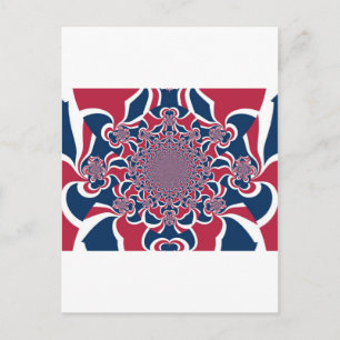 Swirling Kaleidoscope Art Print Postcard