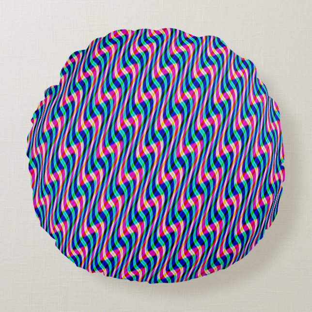 Swirling Lines...... Round Cushion (Front)