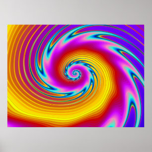Swirling Liquid Glass (1) Poster