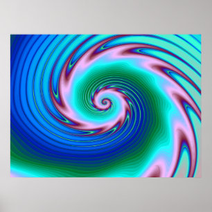 Swirling Liquid Glass (2) Poster