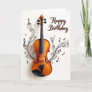 Swirling Notes Birthday Card