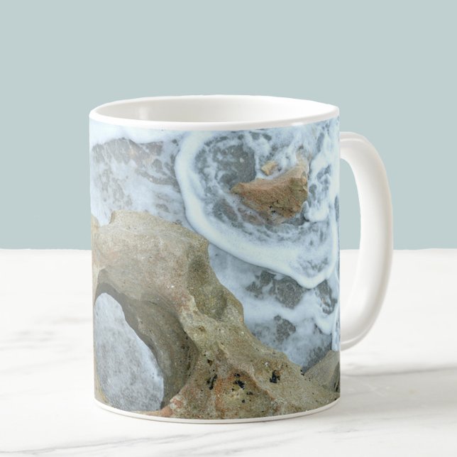 Swirling Ocean Blowing Rocks Jupiter Florida Coffee Mug (Creator Uploaded)