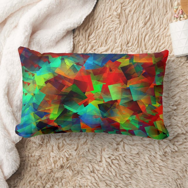 Swirling Party..... Lumbar Cushion (Blanket)