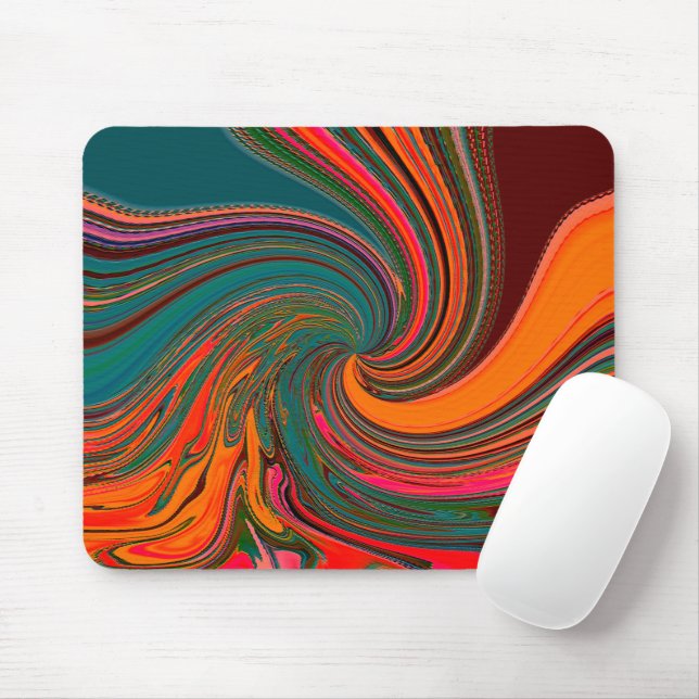 Swirling Party...... Mouse Pad (With Mouse)