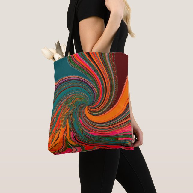 Swirling Party..... Tote Bag (Close Up)