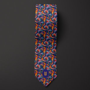 Swirling Pop Art Fractals Tie