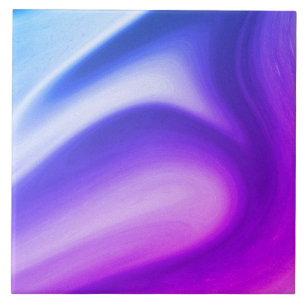 Swirling Purples Ceramic Tile