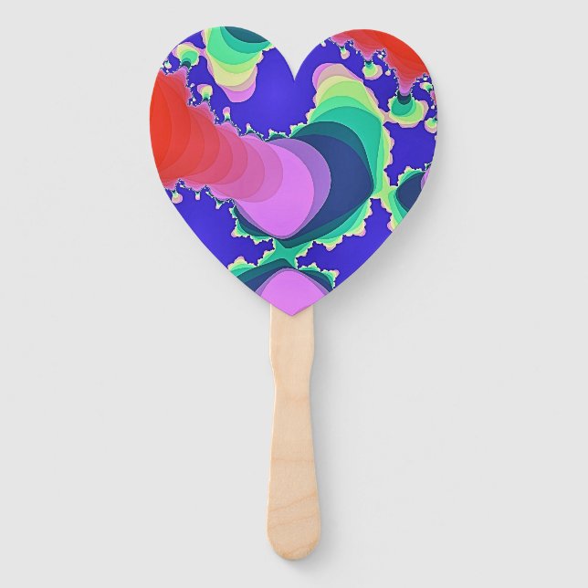 SWIRLING RIVER WATER HAND FAN (Front)