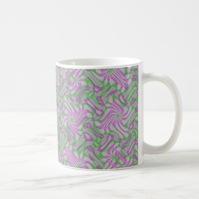 Swirling Rosettes Coffee Mug (Right)