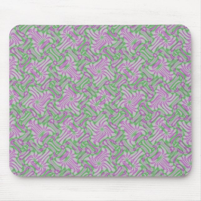 Swirling Rosettes Mouse Pad (Front)