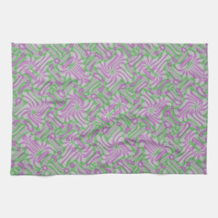 Swirling Rosettes Tea Towel