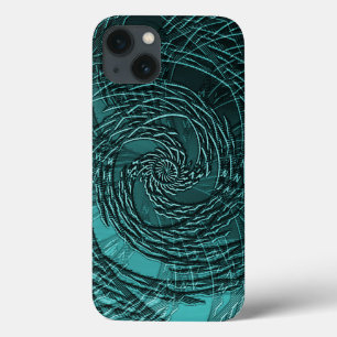 Swirling Sea Letters..... iPhone 13 Case