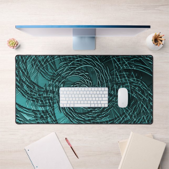 Swirling Sea Letters....... Desk Mat (Office 1)