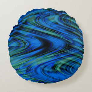 Swirling Seas...... Round Cushion