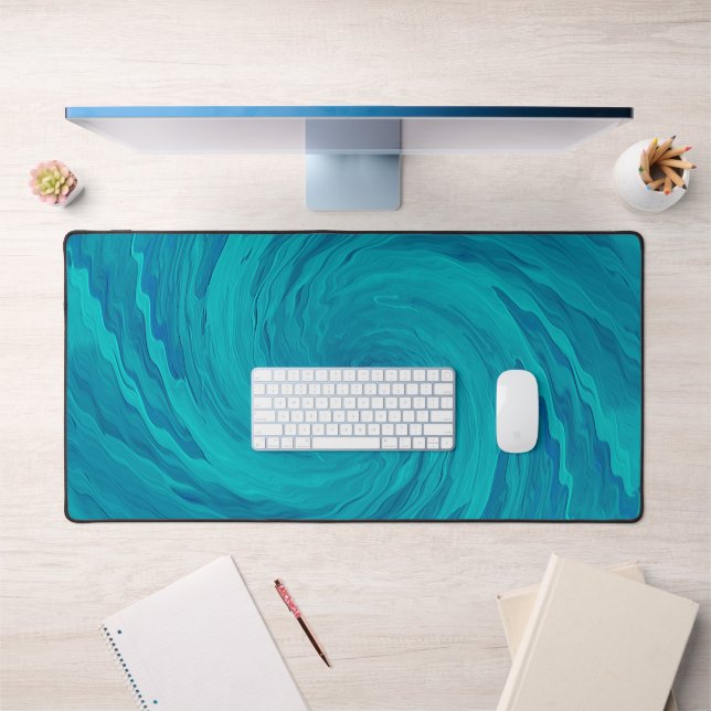 Swirling squiggly waves..... desk mat (Office 1)