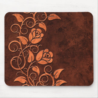 Swirling Stone Roses Mouse Pad