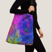 Swirling String Painting Multi-Colour Design