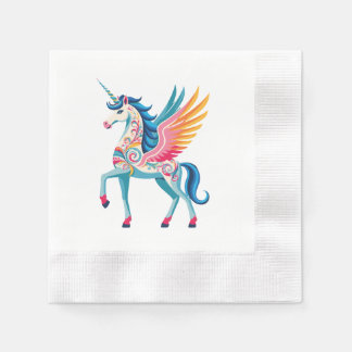 Swirling Unicorn Napkin