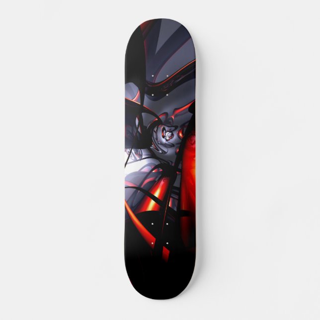Swirling Venom Abstract Skateboard (Front)