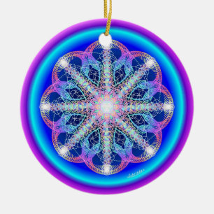 Swirling Vortex/Breathe Ceramic Ornament
