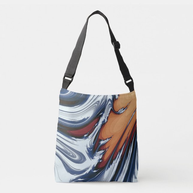 SWIRLING WATER CROSSBODY BAG (Front)