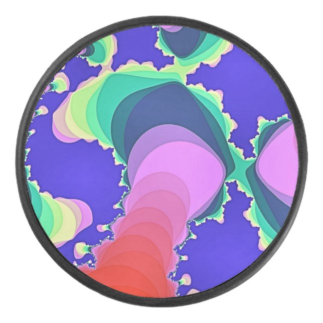 SWIRLING WATER HOCKEY PUCK (Front)