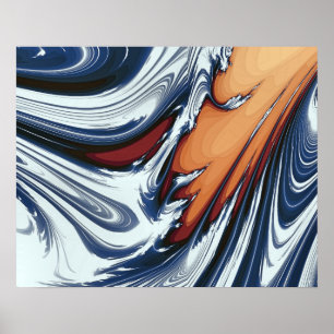 SWIRLING WATER POSTER