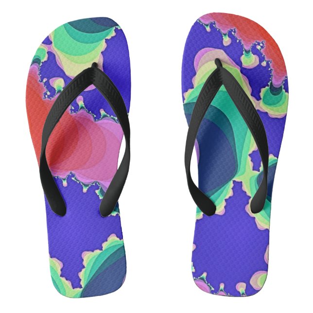 SWIRLING WATER THONGS (Footbed)