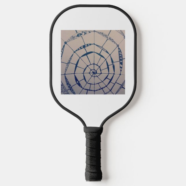 swirling yaei webs  pickleball paddle (Front)
