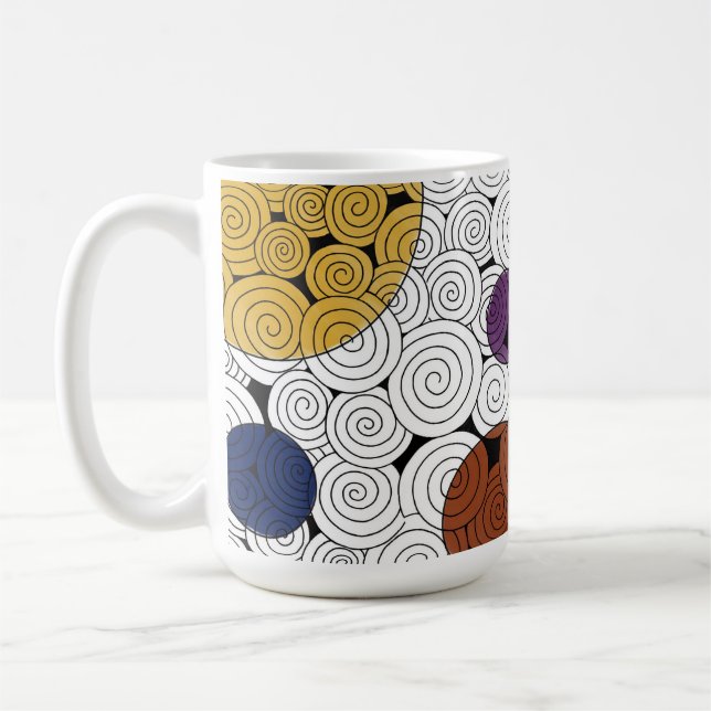 Swirls and Circles Mug (Left)