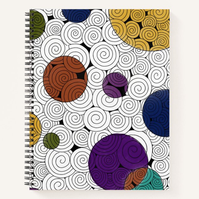 Swirls and Circles notebook (Front)