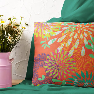 Swirls and Circles Pattern Cushion
