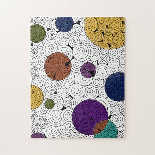 Swirls and Circles puzzle (Vertical)