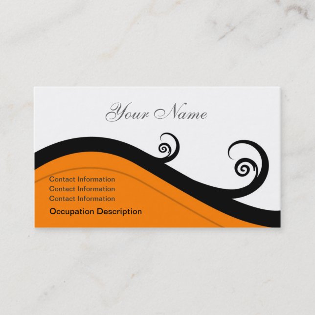 Swirls Business Card (Front)