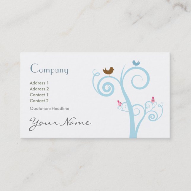Swirls Business Card (Front)