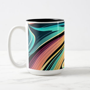 Swirls Colourful Abstract Background Mug