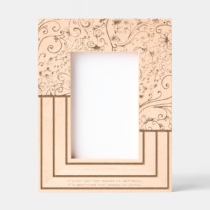Swirls Flourishes Lines Unique 4x6P Gratitude Etched Frames