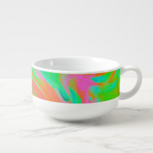 Swirls In Pink And Green
