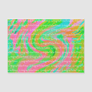 Swirls In Pink And Green Tissue Paper