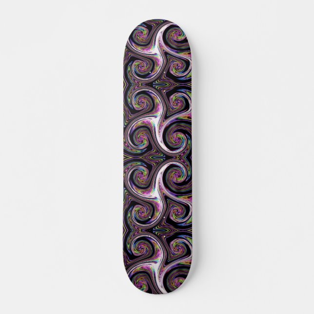 Swirls Lightning zoom skateboard (Front)