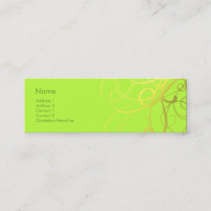 Swirls No. 0006 Mini Business Card