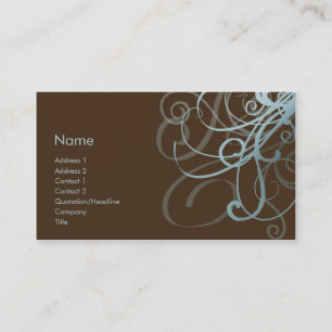 Swirls No. 0009 Business Card