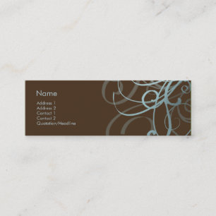 Swirls No. 0009 Mini Business Card