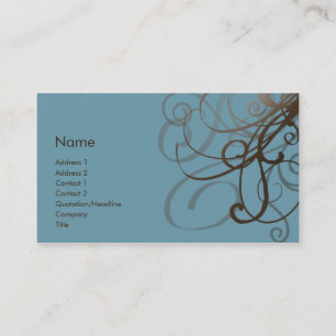 Swirls No. 0014 Business Card