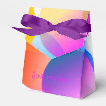 Swirls of Color Favor Box - customize