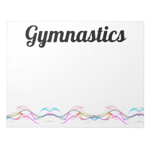 Swirls of Colour Gymnastics 40 Page Notepad