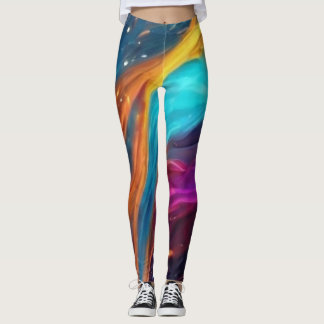 Swirls Of Colour Leggings
