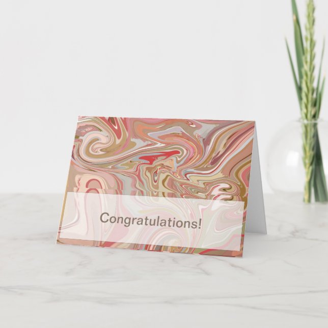 Swirls of Coral Card (Front)