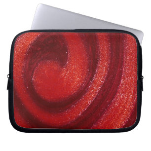 Swirls of nail polish laptop sleeve