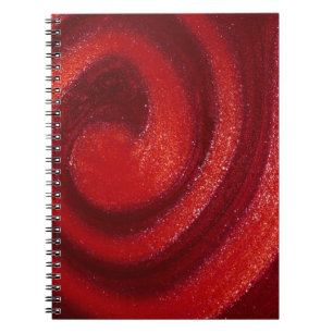 Swirls of nail polish notebook